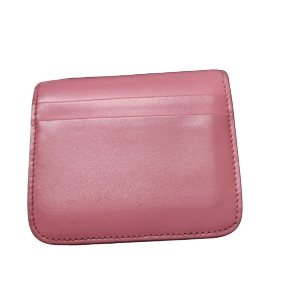 BALENCIAGA Logo Leather Bifold Wallet - Pink - Picture 3 of 9